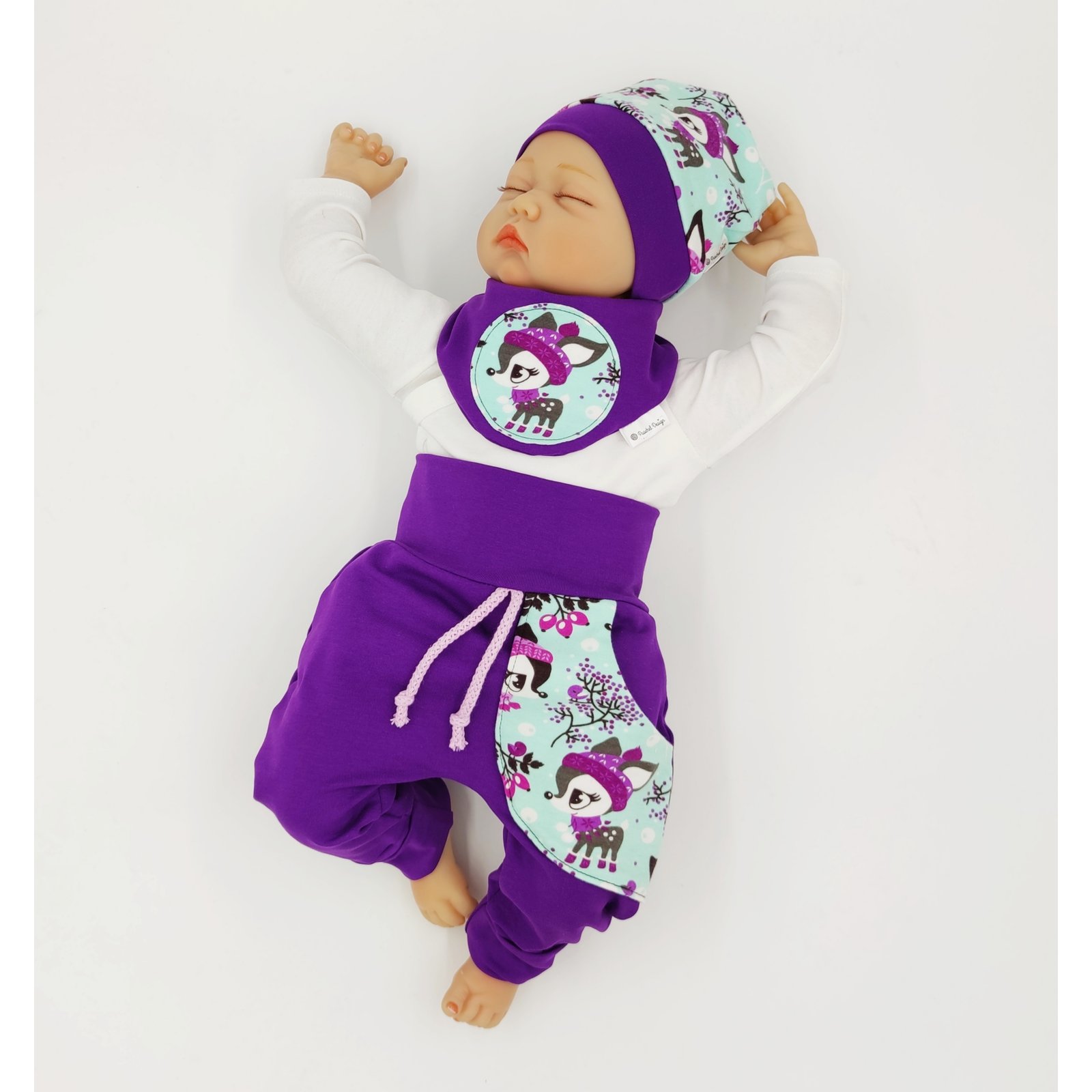 Baby Set € Handmade Sterne 35,99 Rosa Puschel-Design® - Puschel-Design Handmade Mint Baby-& | Kindermode
