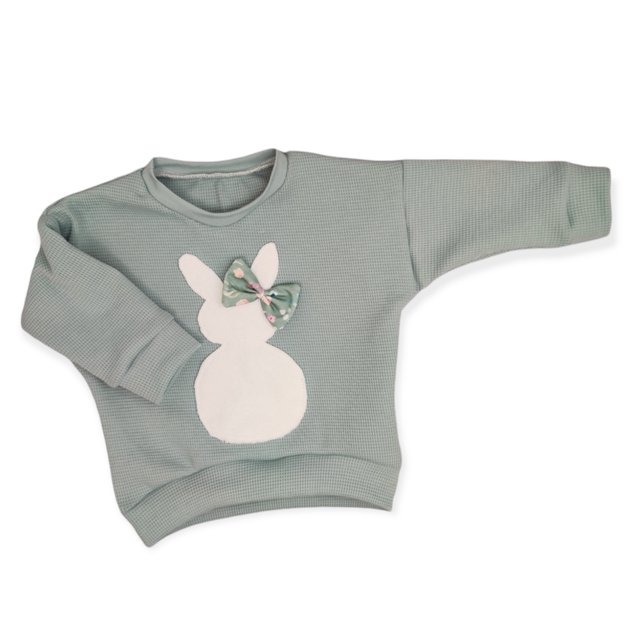 Pullover Sweater Hase Waffeljersey 
