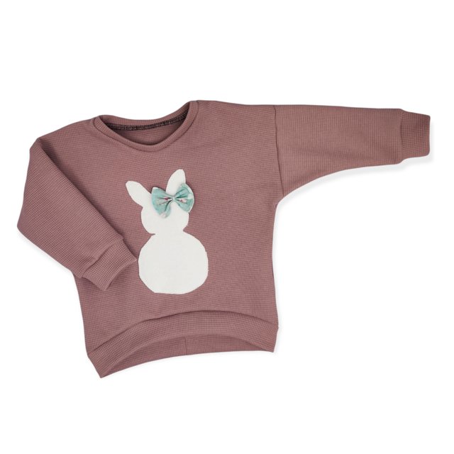 Pullover Sweater Hase Waffeljersey 
